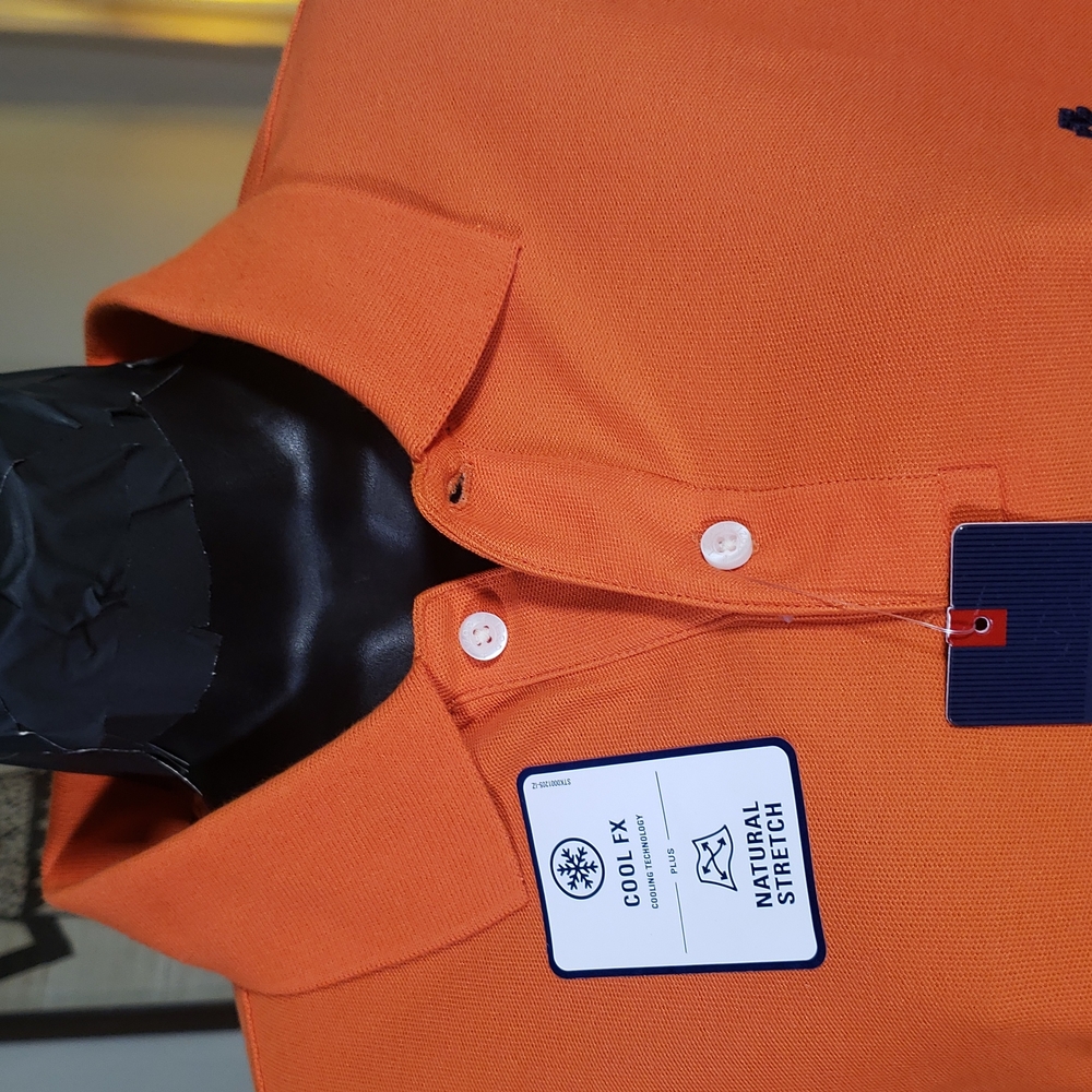 Izod Orange Polo shirt - Picture 3 of 4